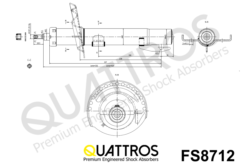 DAVID VASCO FS8712 QUATTROS Ammortizzatore