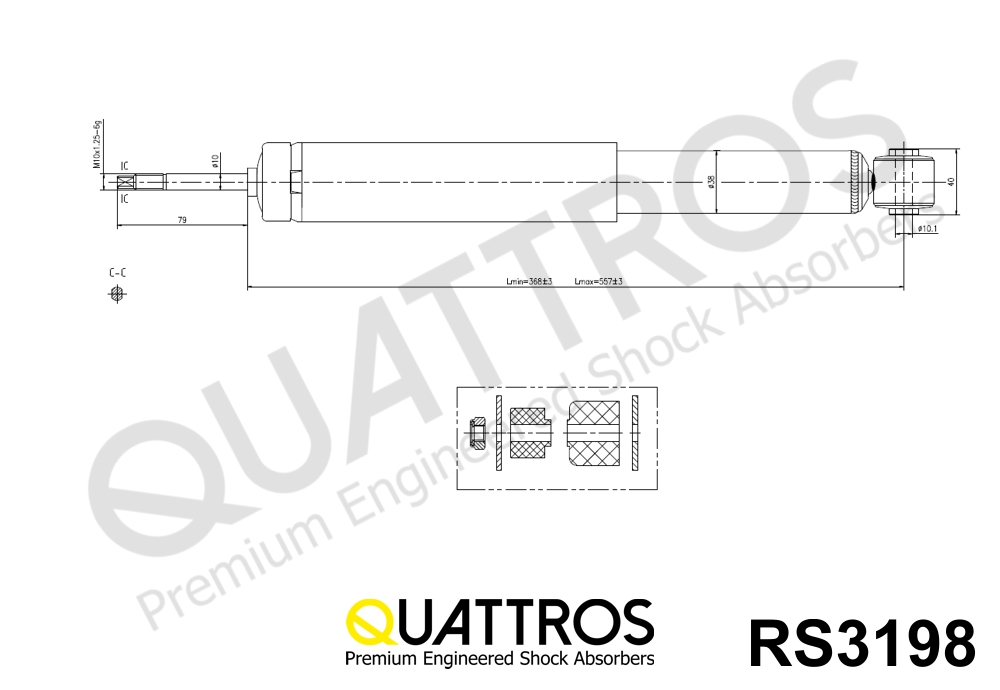 DAVID VASCO RS3198 QUATTROS Ammortizzatore