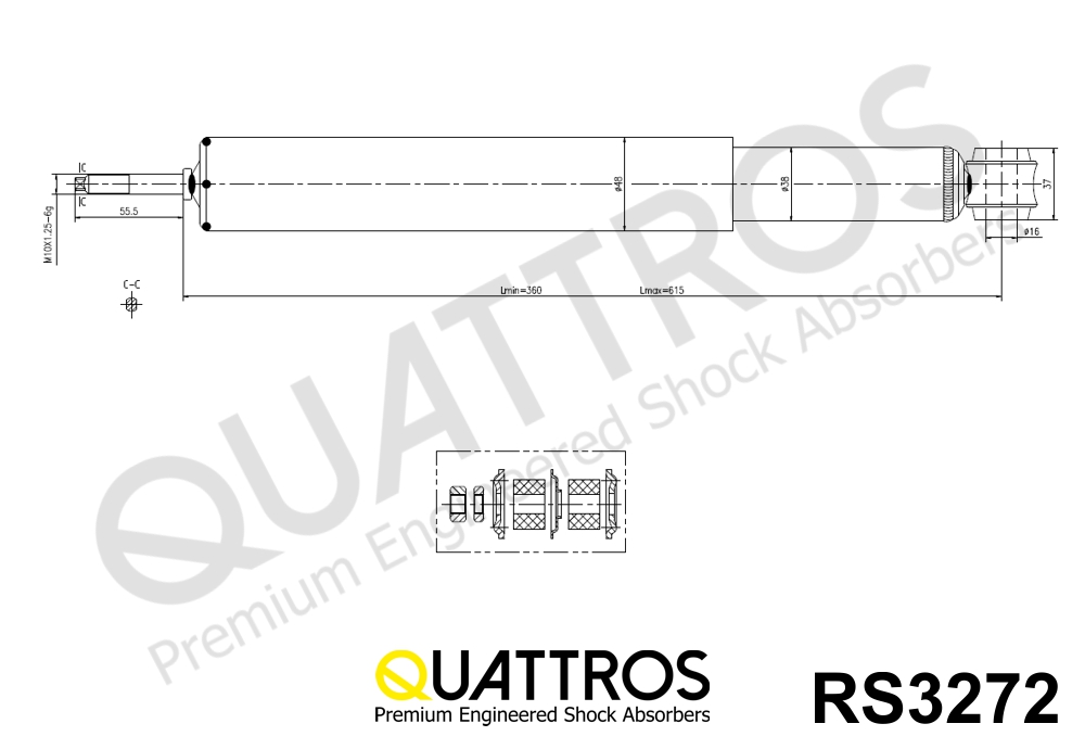 DAVID VASCO RS3272 QUATTROS Ammortizzatore