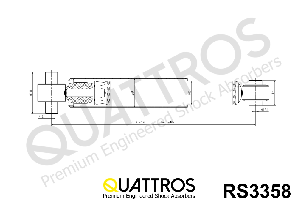 DAVID VASCO RS3358 QUATTROS Shock Absorber