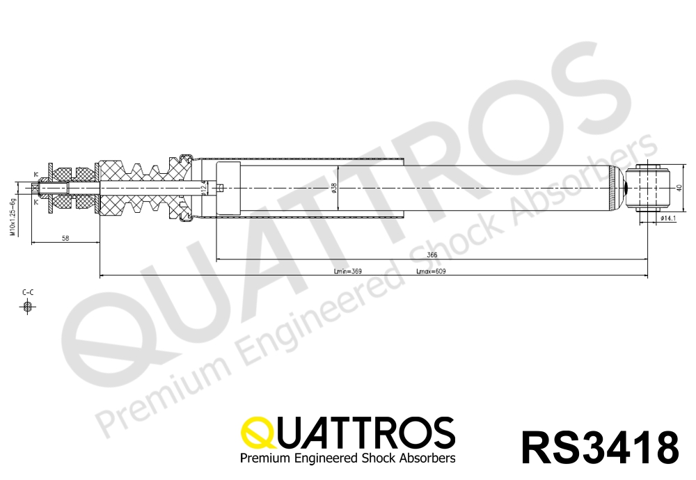 DAVID VASCO RS3418 QUATTROS Ammortizzatore