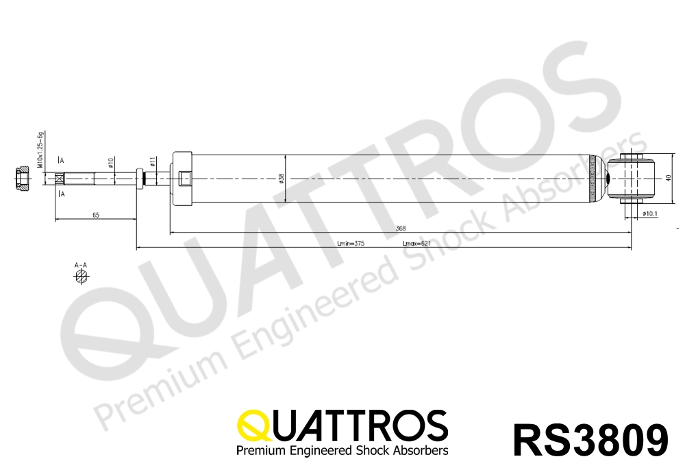 DAVID VASCO RS3809 QUATTROS Amortyzator