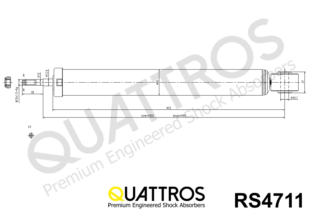 DAVID VASCO RS4711 QUATTROS Shock Absorber