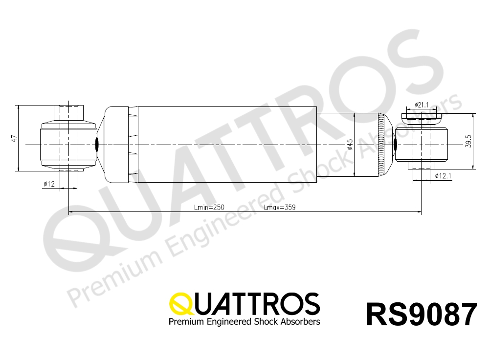 DAVID VASCO RS9087 QUATTROS Ammortizzatore