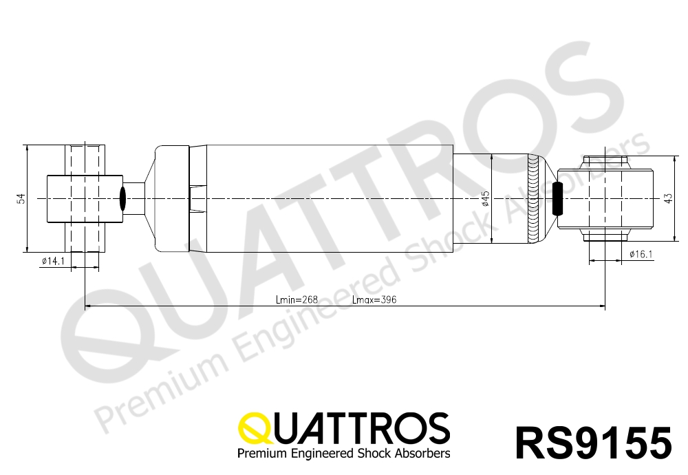 DAVID VASCO RS9155 QUATTROS Shock Absorber
