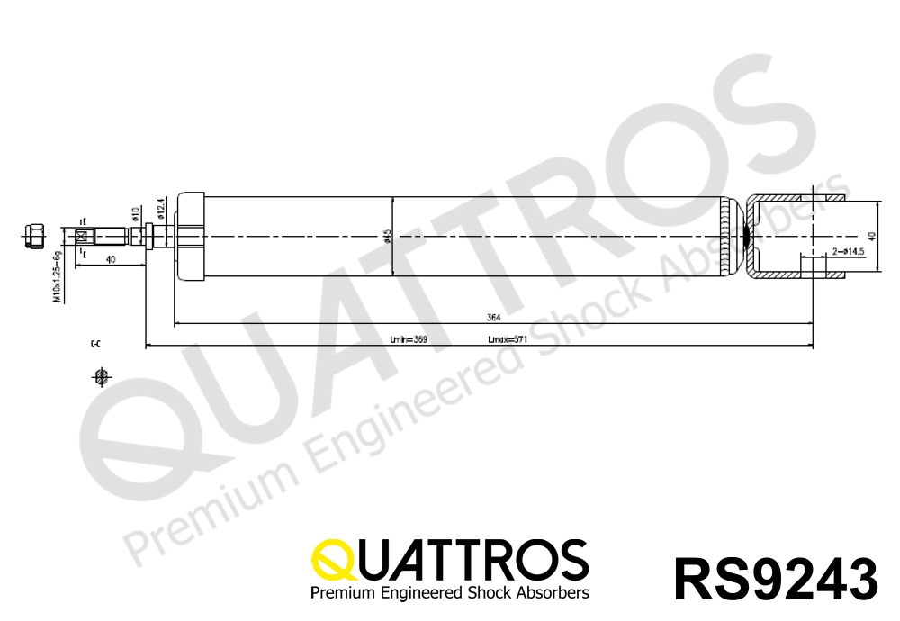 DAVID VASCO RS9243 QUATTROS Shock Absorber
