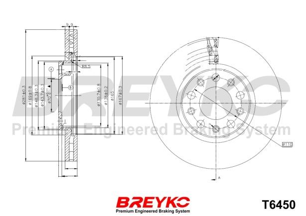 DAVID VASCO T6450 Brake Disc