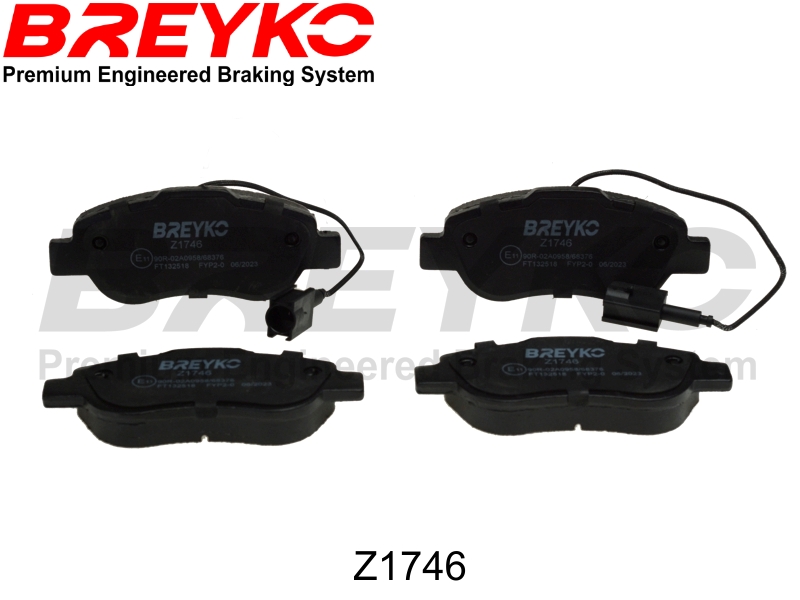 DAVID VASCO Z1746 BREYKO Kit pastiglie freno, Freno a disco