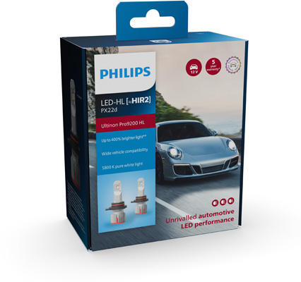 PHILIPS 11012U92X2 Ultinon Pro9200 LED-HL Glühlampe, Fernscheinwerfer