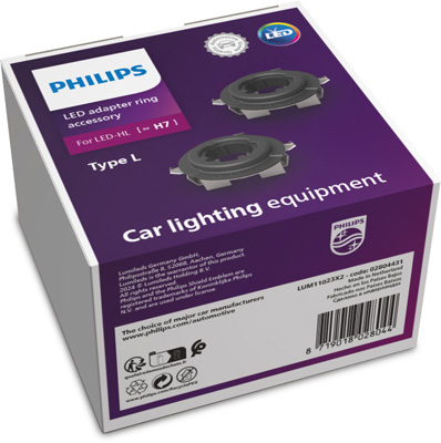 PHILIPS 11023X2 Adapter Ring H7-LED Lampenfassung, Hauptscheinwerfer