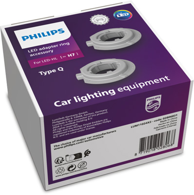 PHILIPS 11024X2 Adapter Ring H7-LED Lampenfassung, Hauptscheinwerfer