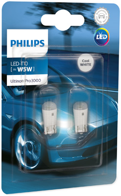 PHILIPS 11961U30CWB2 Ultinon Pro3000 LED-SI Glühlampe, Kennzeichenleuchte