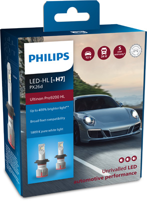 PHILIPS 11972U92X2 Ultinon Pro9200 LED-HL Glühlampe, Fernscheinwerfer