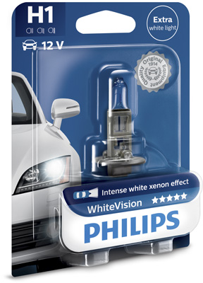 PHILIPS 12258WHVB1 WhiteVision Glühlampe, Fernscheinwerfer