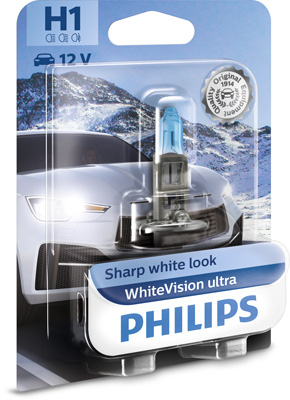 PHILIPS 12258WVUB1 WhiteVision ultra Glühlampe, Fernscheinwerfer