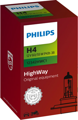 PHILIPS 12342HWC1 HighWay Glühlampe, Fernscheinwerfer