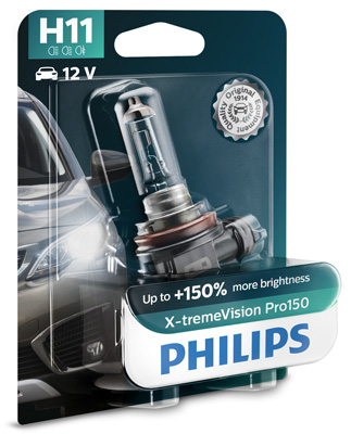 PHILIPS 12362XVPB1 X-tremeVision Pro150 Glühlampe, Fernscheinwerfer