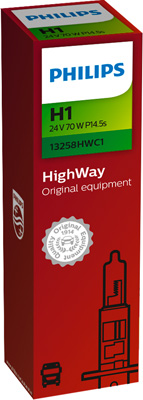 PHILIPS 13258HWC1 HighWay Glühlampe, Fernscheinwerfer