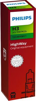 PHILIPS 13336HWC1 HighWay Glühlampe, Fernscheinwerfer