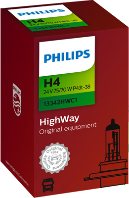 PHILIPS 13342HWC1 HighWay Glühlampe, Fernscheinwerfer