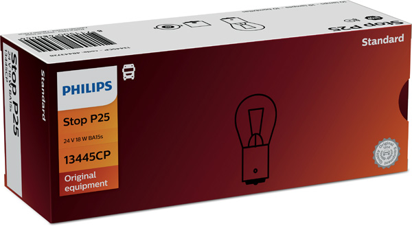 PHILIPS 13445CP Lampadina, Luce posteriore di stop