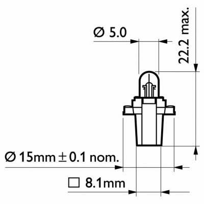 PHILIPS 12602CP Lampadina, Illuminazione strumentazione