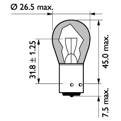 PHILIPS 13496MLCP MasterLife Glühlampe, Blinkleuchte