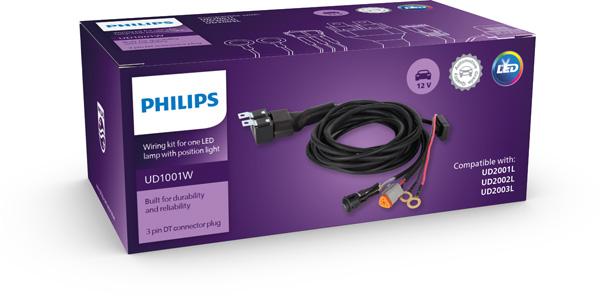 PHILIPS UD1001WX1 Ultinon Drive wiring harness kit Kabelsatz, Fernscheinwerfer