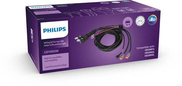 PHILIPS UD1002WX1 Ultinon Drive wiring harness kit Kabelsatz, Fernscheinwerfer