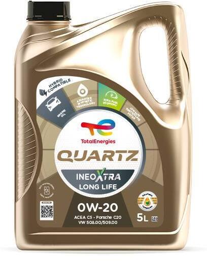 TotalEnergies 226006 TotalEnergies QUARTZ INEO XTRA LONG LIFE 0W-20 Engine Oil
