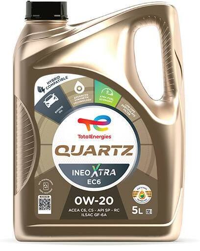 TotalEnergies 228344 TotalEnergies QUARTZ INEO XTRA EC6 0W-20 Engine Oil
