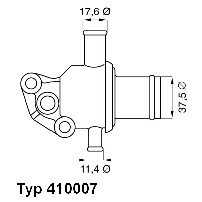 WAHLER 410007.87D Termostat, kjølemiddel