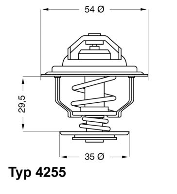 WAHLER 4255.87D Termostat, kjølemiddel