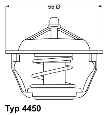 WAHLER 4450.83D Termostat, kjølemiddel