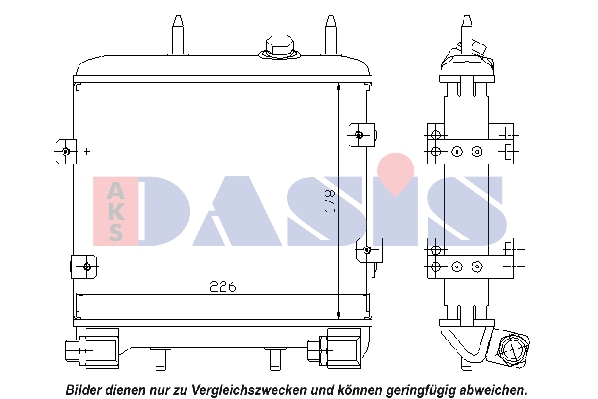 AKS DASIS 126290N Radiatore...