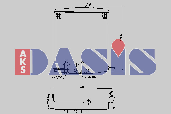 AKS DASIS 176150N Radiatore...