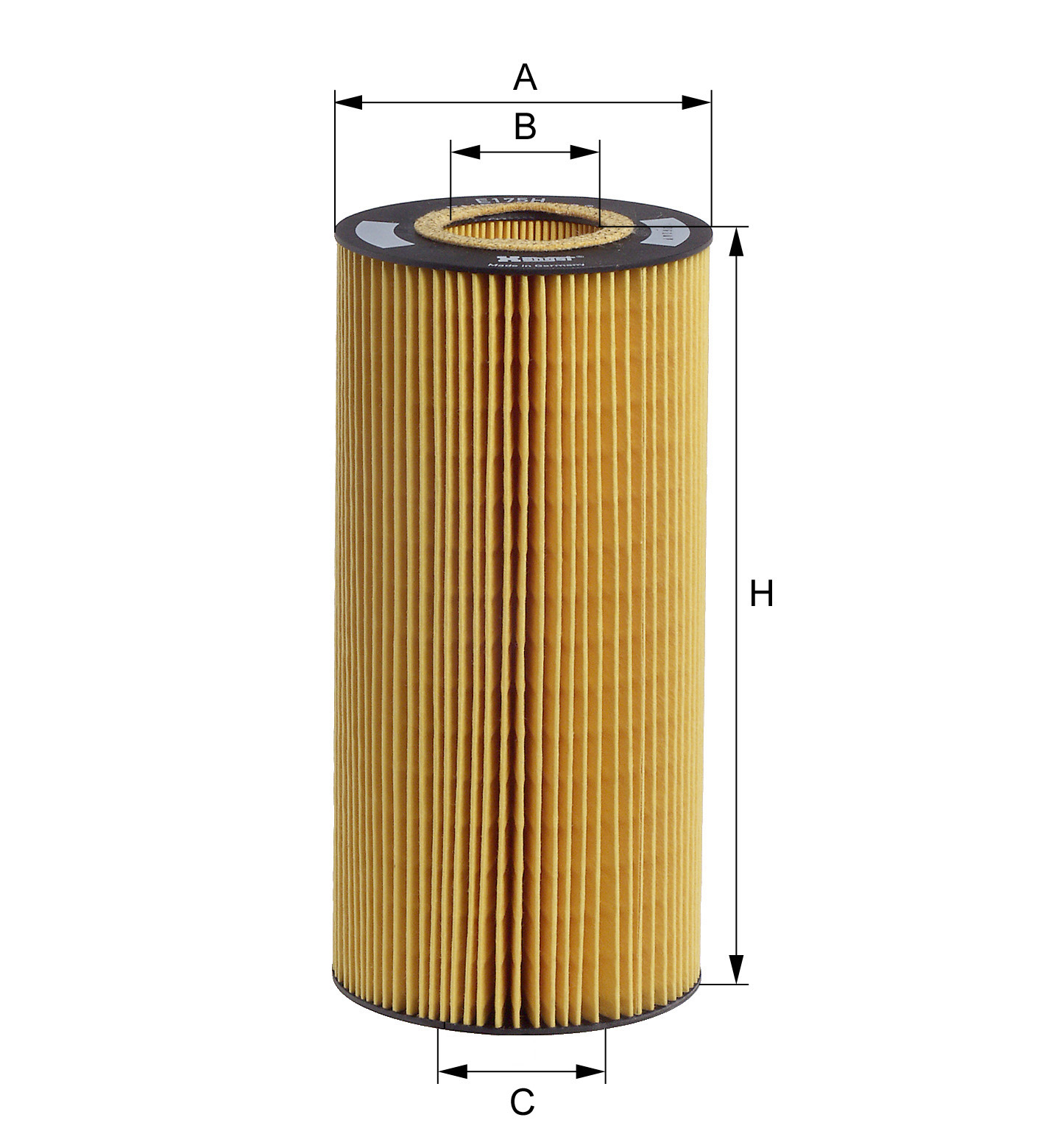 HENGST FILTER E175H D68 Oil Filter for MERCEDES-BENZ