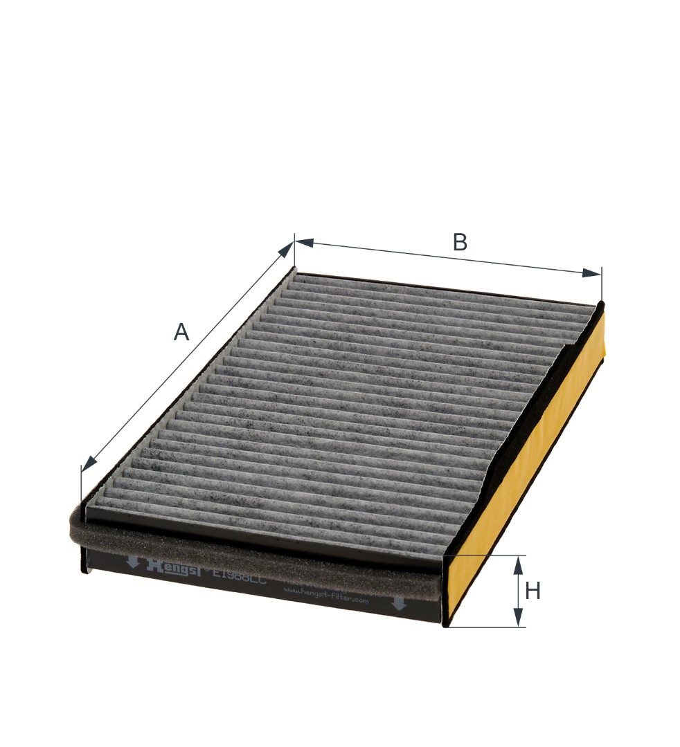 HENGST FILTER E1988LC Filter, cabin air for SAAB