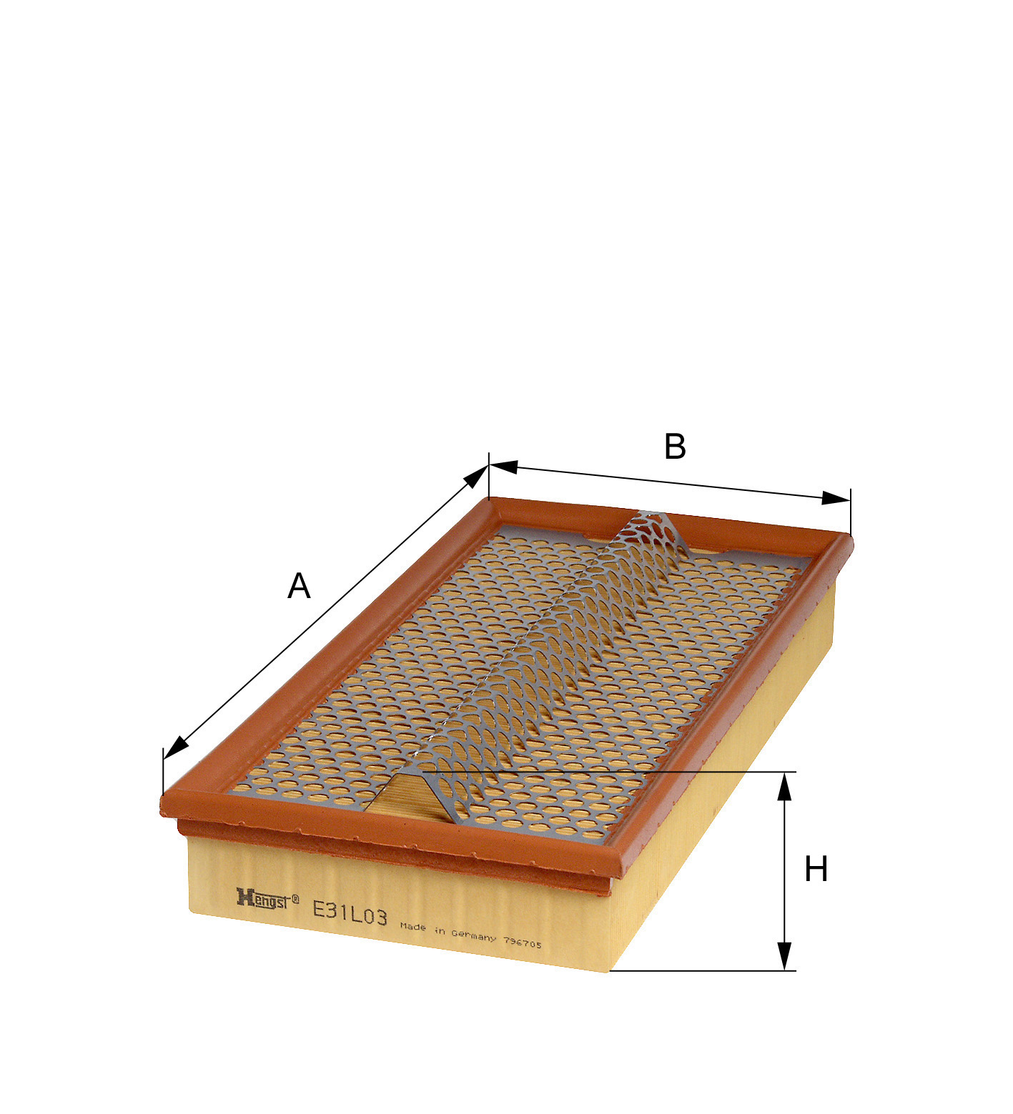 HENGST FILTER E31L03 Air Filter for MERCEDES-BENZ