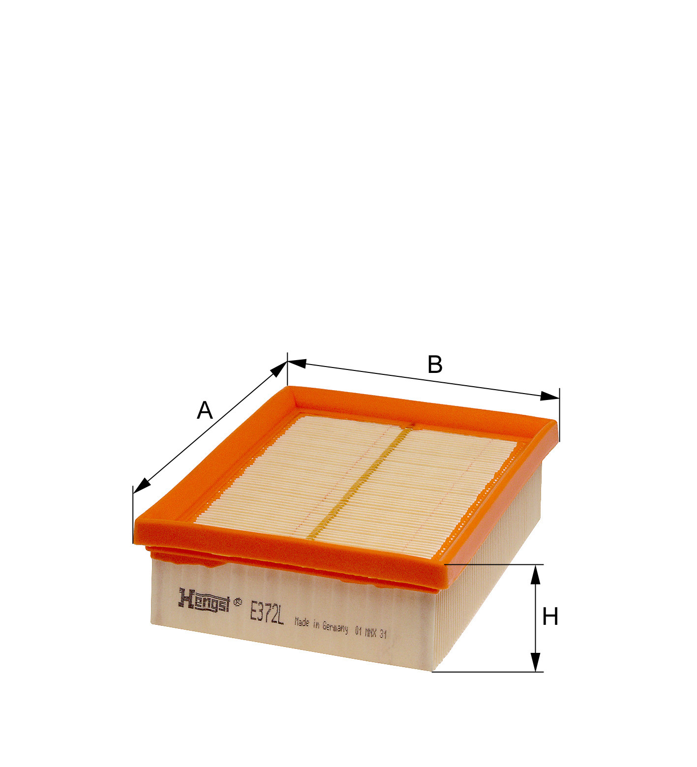HENGST FILTER E372L Φίλτρο αέρα for SEAT VW