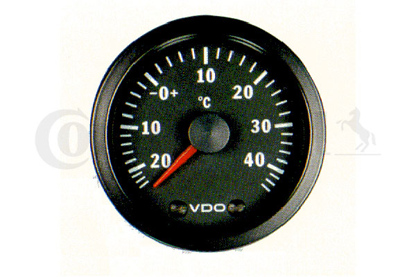 Gauge, exterior temperature