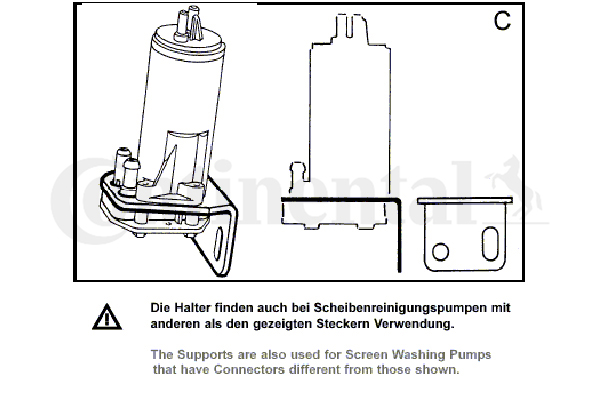 VDO 246-075-024-002Z Pompa acqua lavaggio, Pulizia cristalli