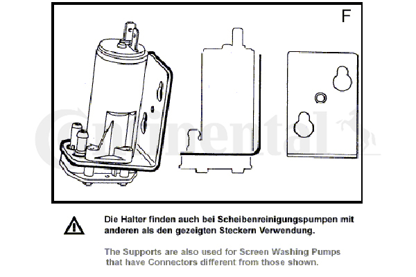 VDO 246-075-051-007Z Pompa acqua lavaggio, Pulizia cristalli