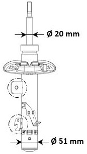 KYB 3338058 Tlumič pérování