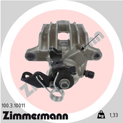 ZIMMERMANN 100.3.10011 Pinza freno