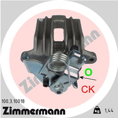 ZIMMERMANN 100.3.10018 Pinza freno