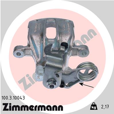 ZIMMERMANN 100.3.10043 Pinza freno