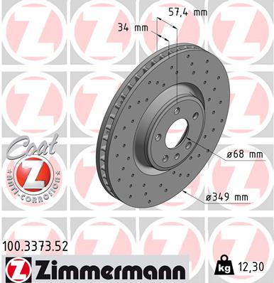 ZIMMERMANN 100.3373.52 Discofreno