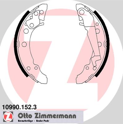 ZIMMERMANN 10990.152.3 Kit ganasce freno