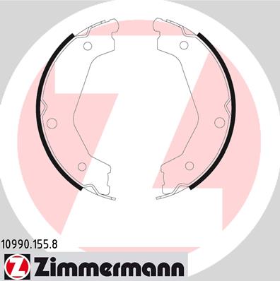 ZIMMERMANN 10990.155.8 Kit ganasce, Freno stazionamento-Kit ganasce, Freno stazionamento-Ricambi Euro